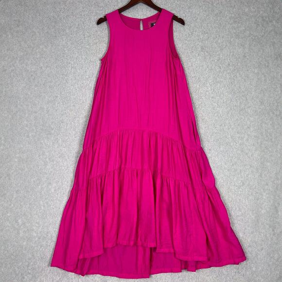 Anthropologie Dresses & Skirts - Anthropologie Maeve Pink Marlene Sleeveless Tiered Maxi Dress Size Medium